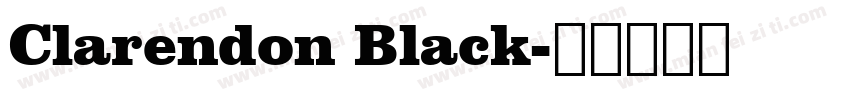 Clarendon Black字体转换